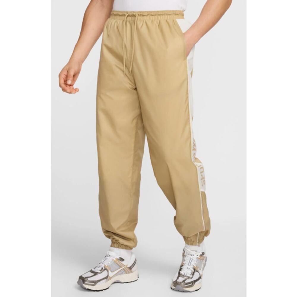 Nike Water Repellent Nylon Joggers – Parachute Beige/Sail, Size L (New)